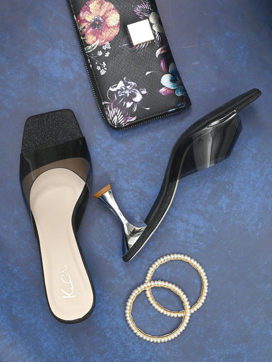 Footwear, Women Footwear, Black Sandals