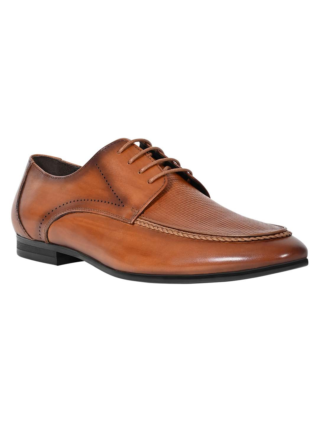 Footwear, Men Footwear, Tan Derby Formal Shoes