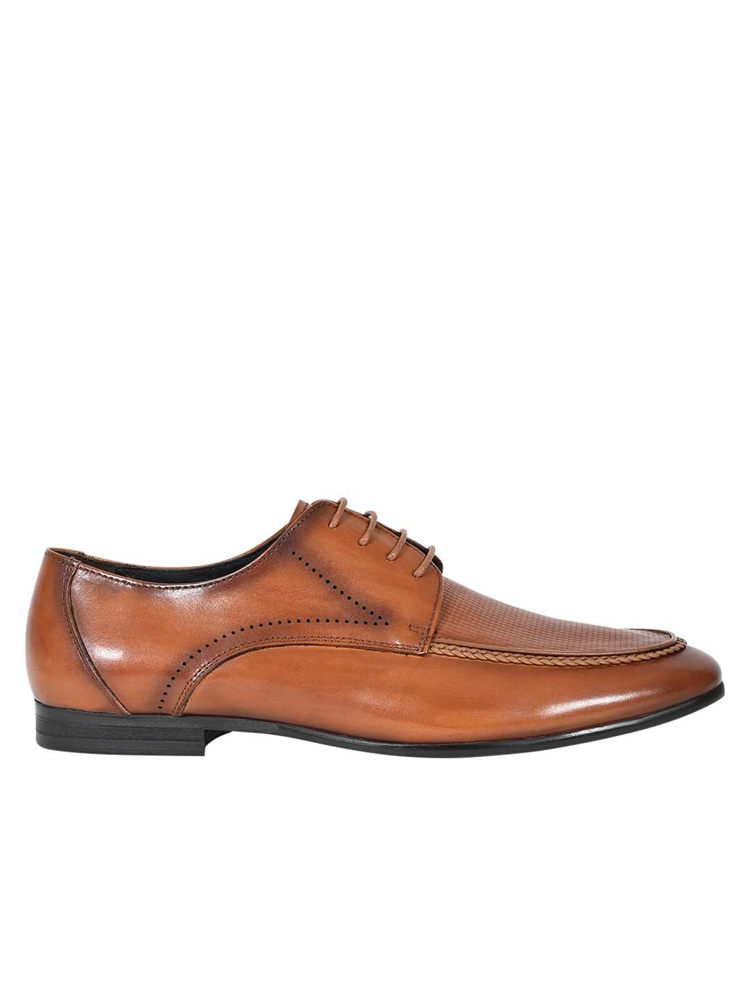 Footwear, Men Footwear, Tan Derby Formal Shoes