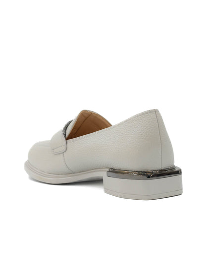 Women, Women Footwear, Grey Loafers