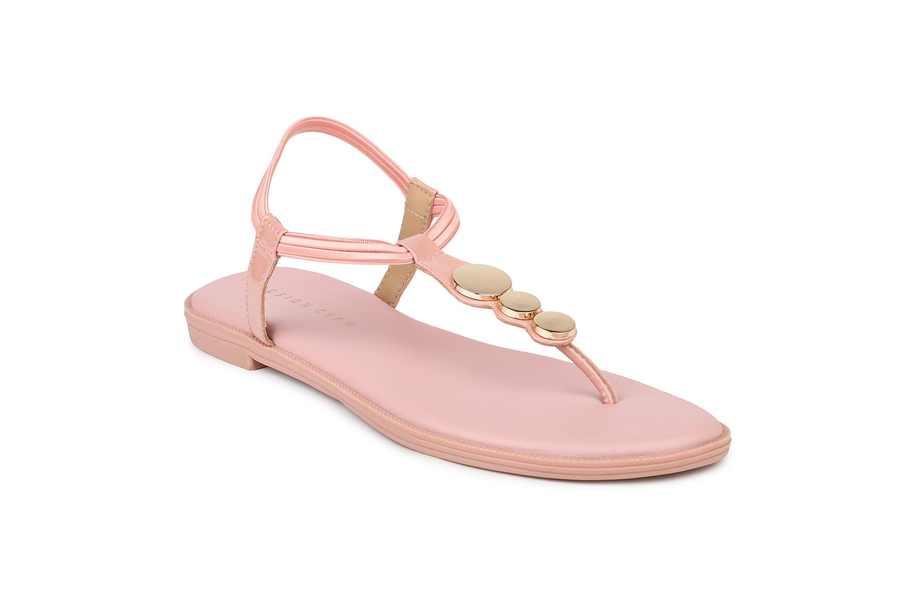 Women, Women Footwear, Pink T Strap Flats