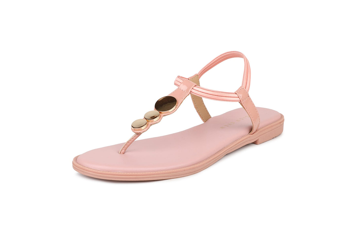 Women, Women Footwear, Pink T Strap Flats