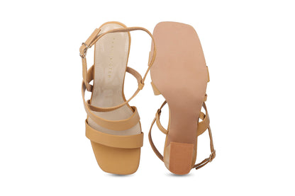 Women, Women Footwear, Beige Sandals