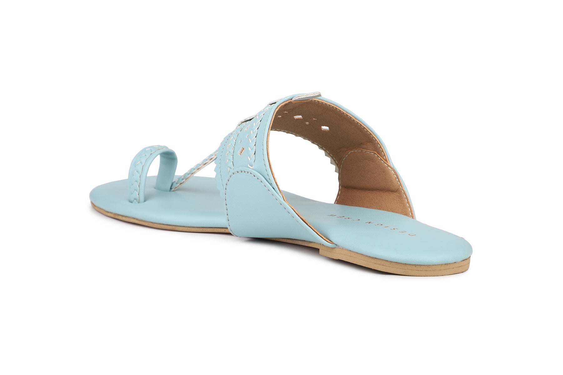 Women, Women Footwear, Blue One Toe Flats