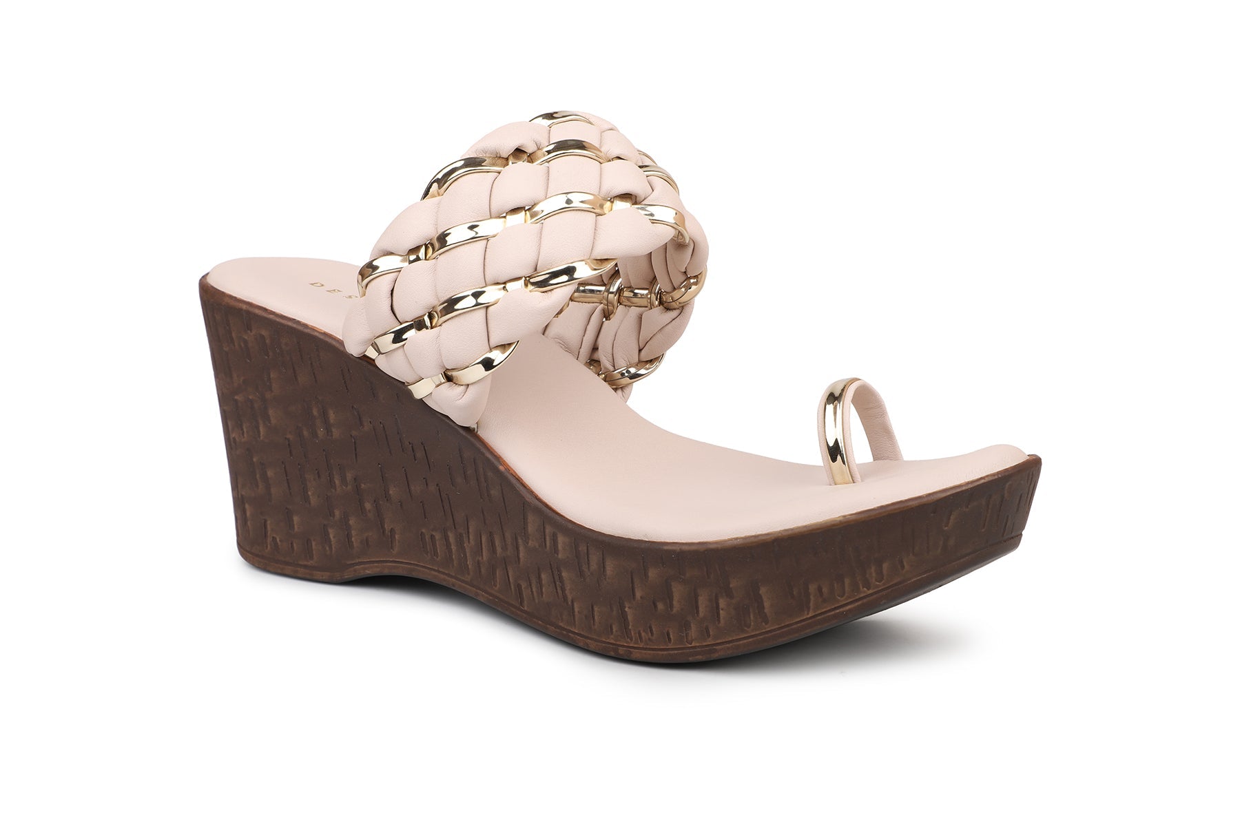 Women, Women Footwear, Beige Wedges