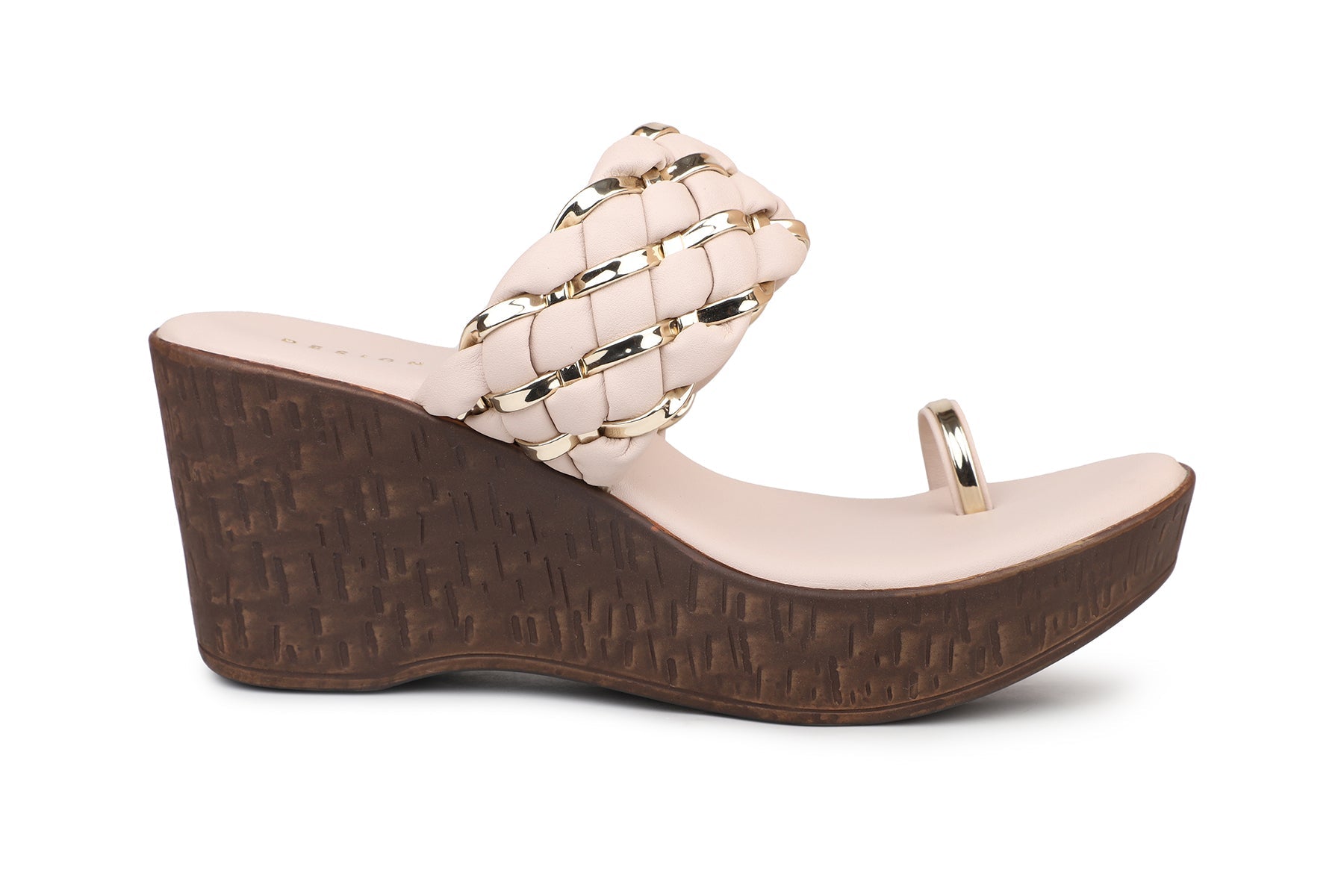 Women, Women Footwear, Beige Wedges