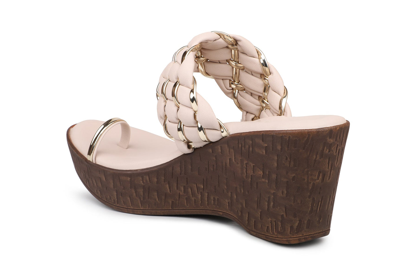 Women, Women Footwear, Beige Wedges