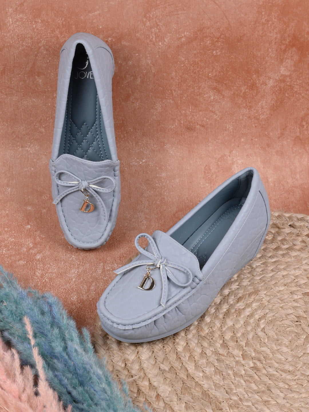 Women, Women Footwear, Blue Loafers