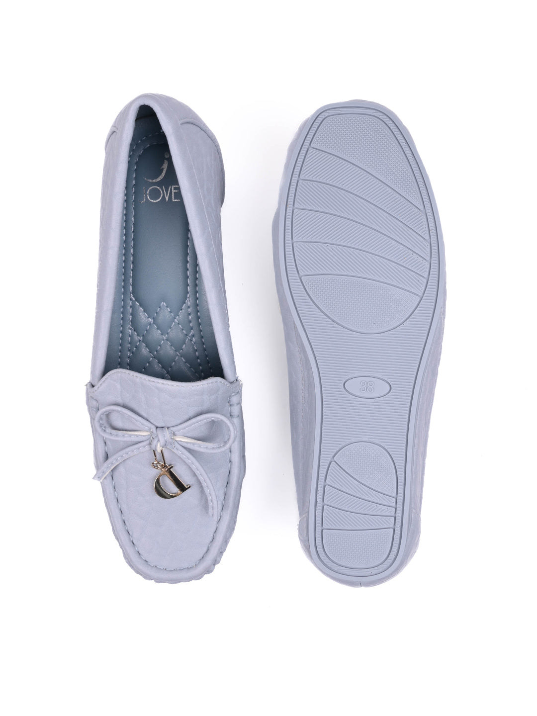 Women, Women Footwear, Blue Loafers