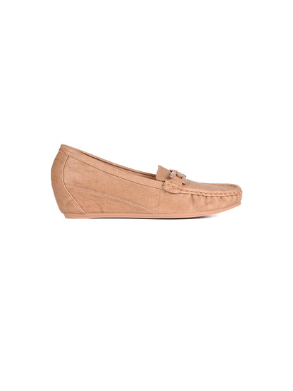 Women, Women Footwear, Beige Loafers