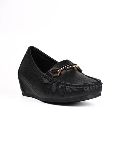Women, Women Footwear, Black Loafers