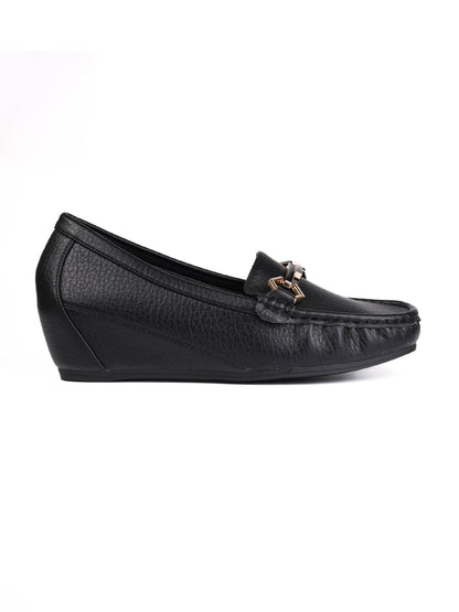 Women, Women Footwear, Black Loafers