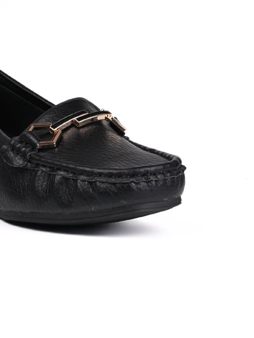 Women, Women Footwear, Black Loafers