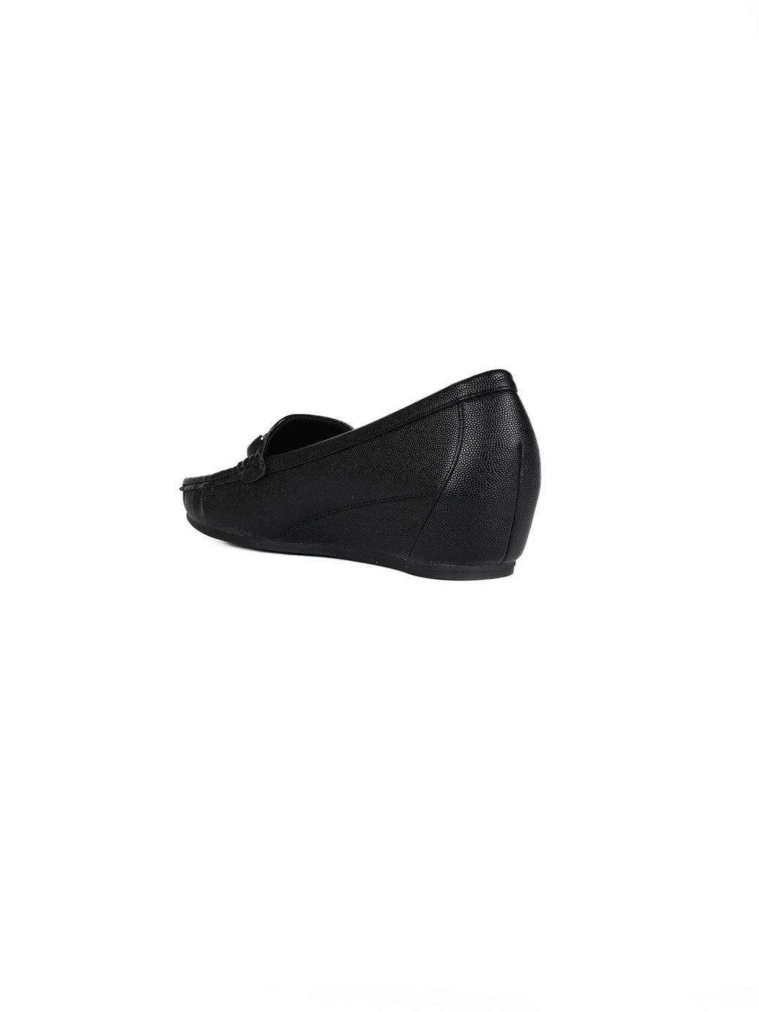 Women, Women Footwear, Black Loafers