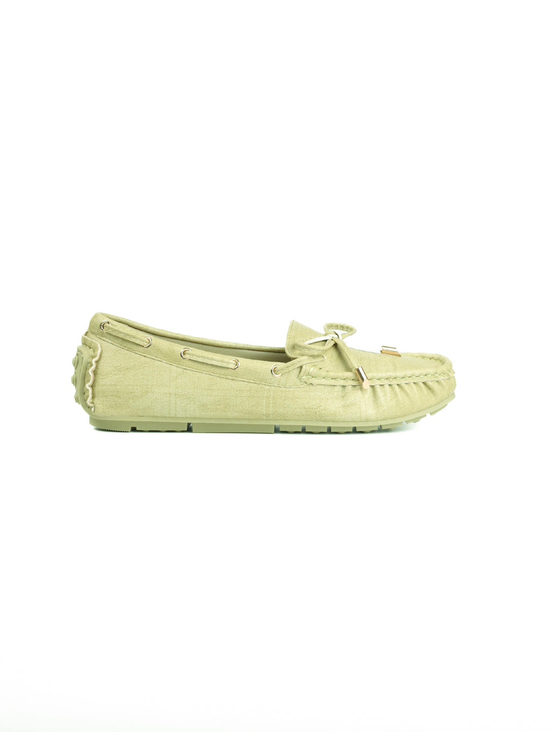 Women, Women Footwear, Green Loafers