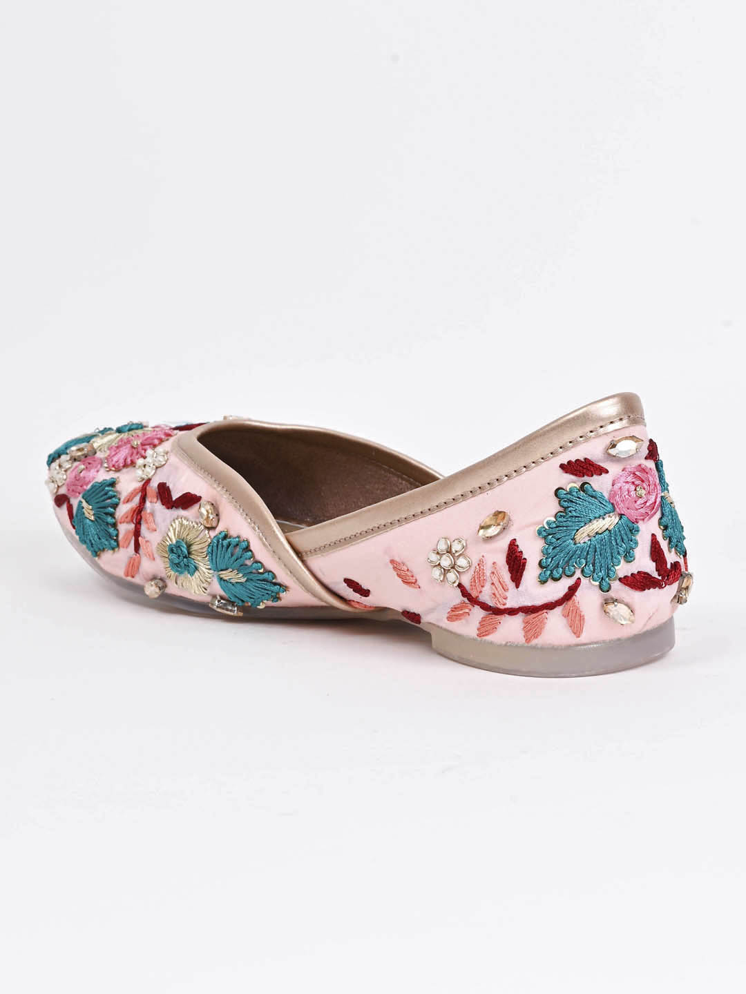 Women, Women Footwear, Pink Mojaris