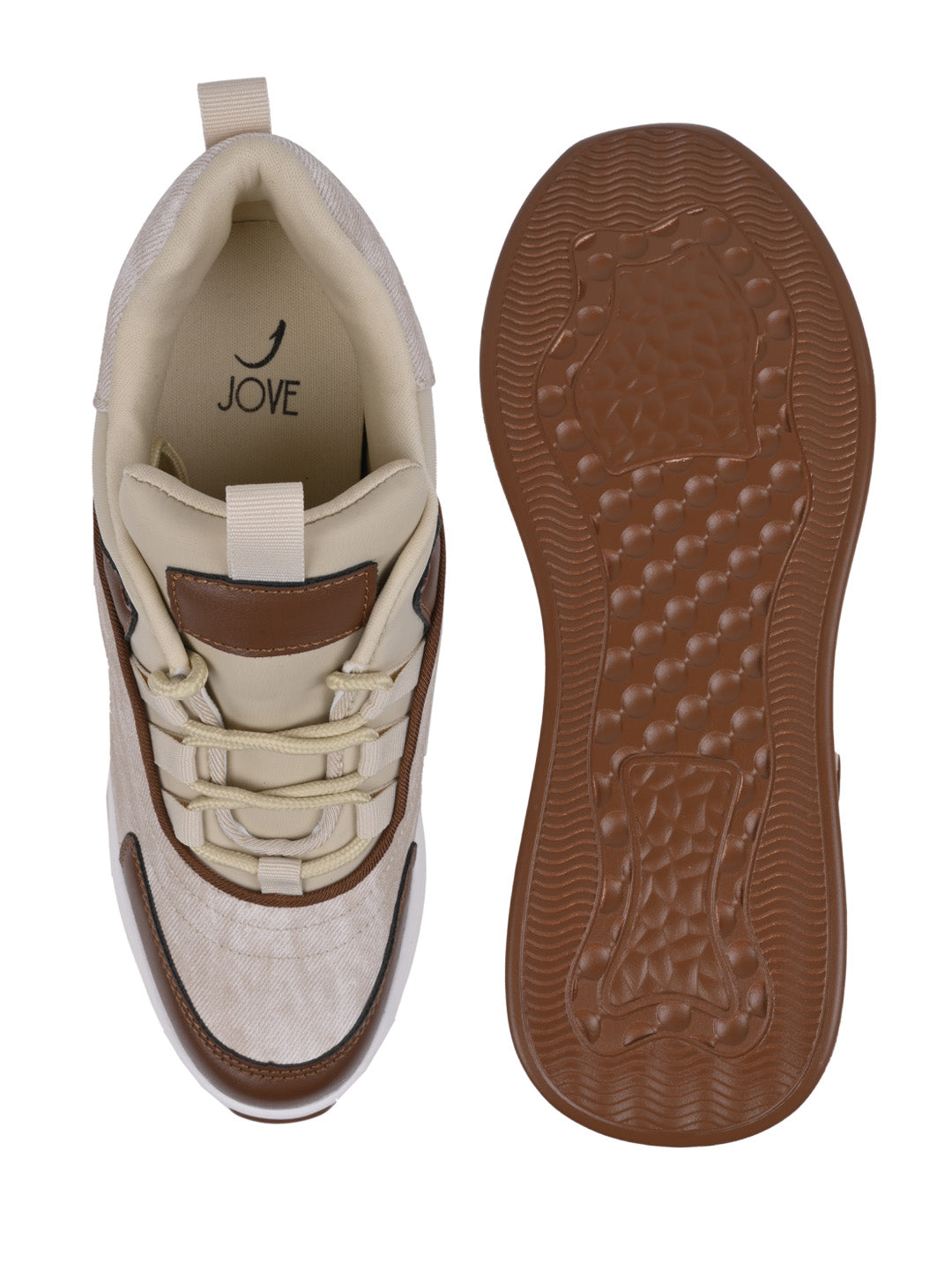 Women, Women Footwear, Beige Sneakers