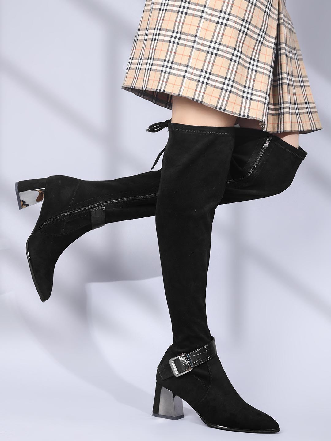 Women, Women Footwear, Black Boots