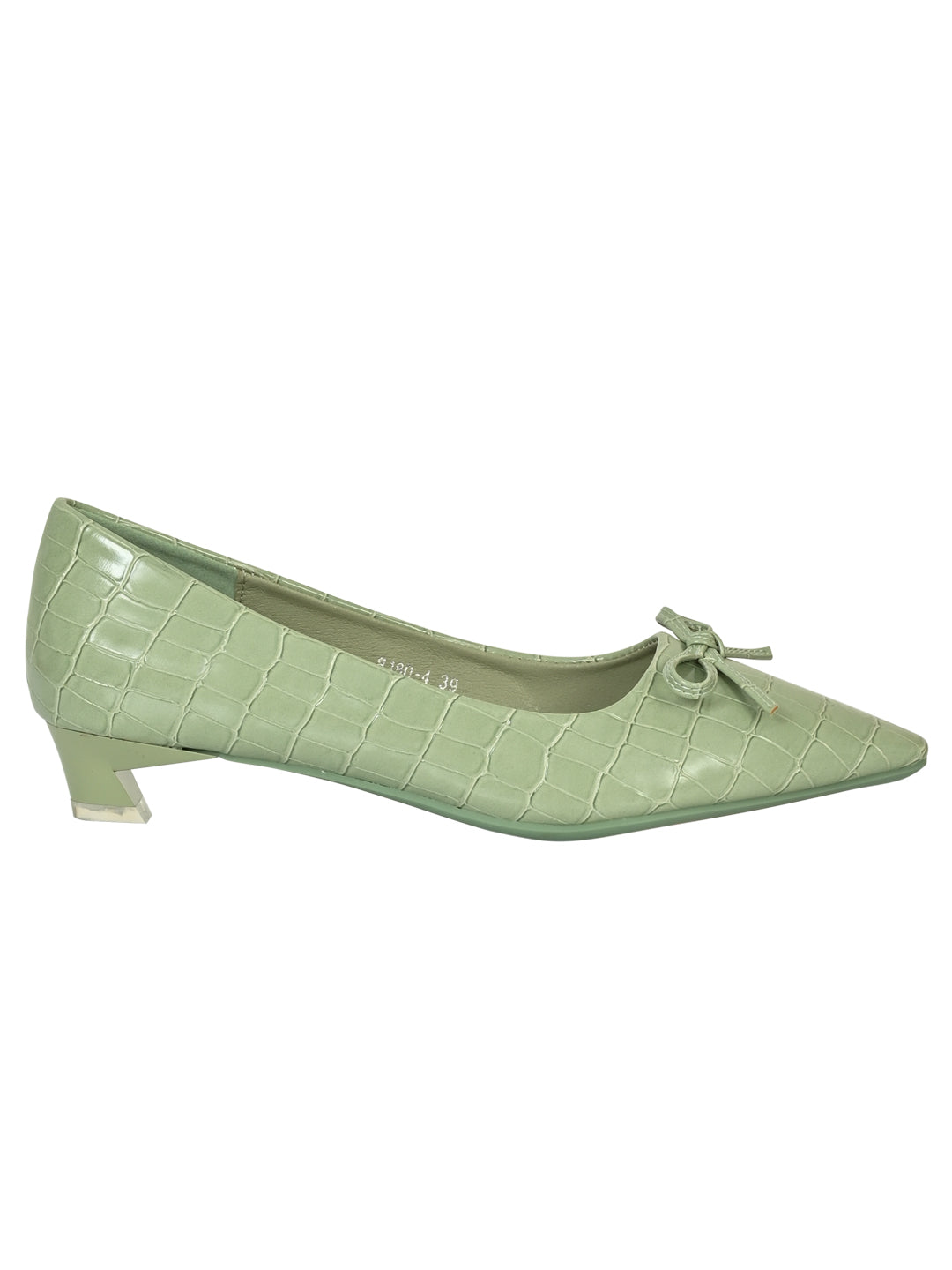 Women Green Animal Print Ballerinas