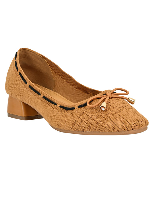 Women Tan Woven Ballerinas