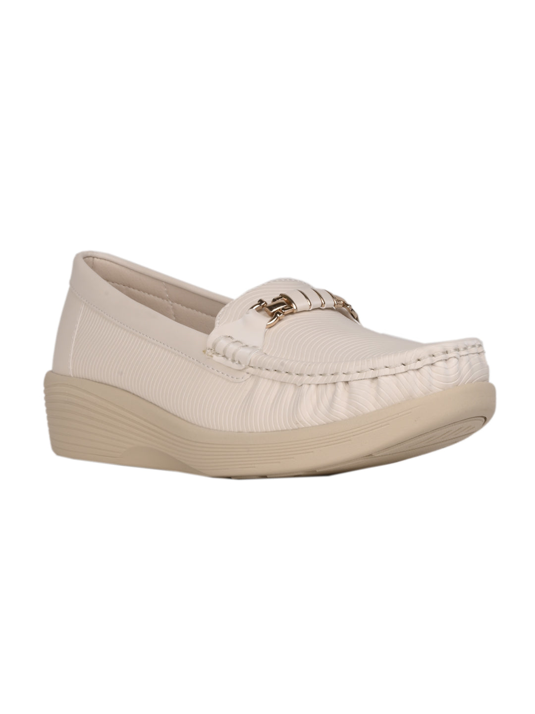 Women, Women Footwear, Beige Loafers