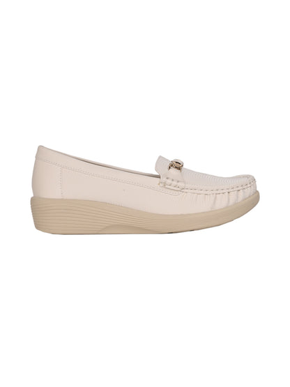 Women, Women Footwear, Beige Loafers