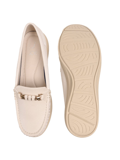 Women, Women Footwear, Beige Loafers