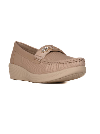 Women, Women Footwear, Beige Loafers