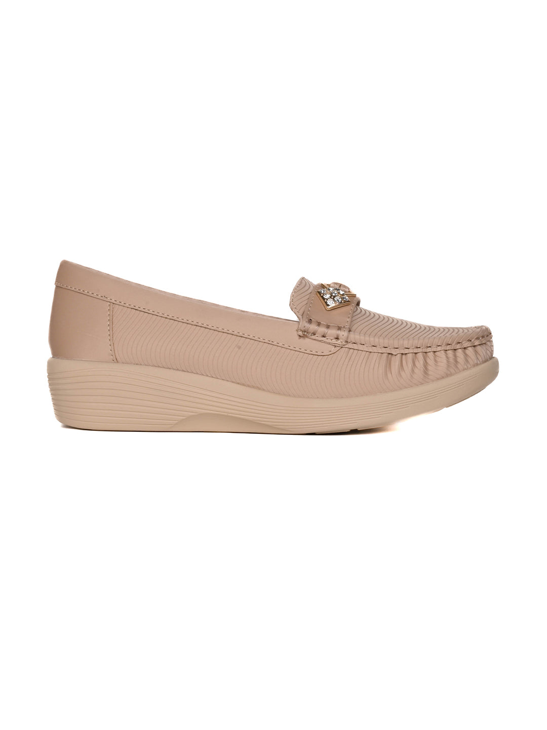 Women, Women Footwear, Beige Loafers