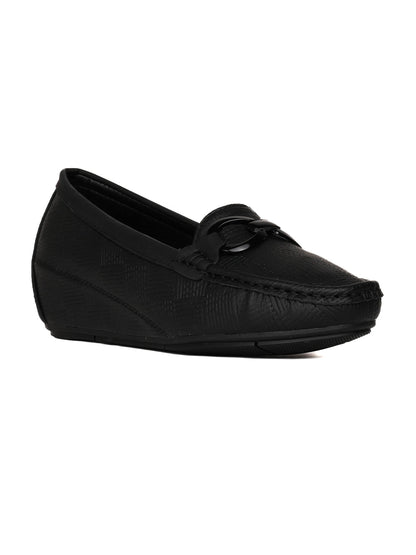 Women, Women Footwear, Black Loafers