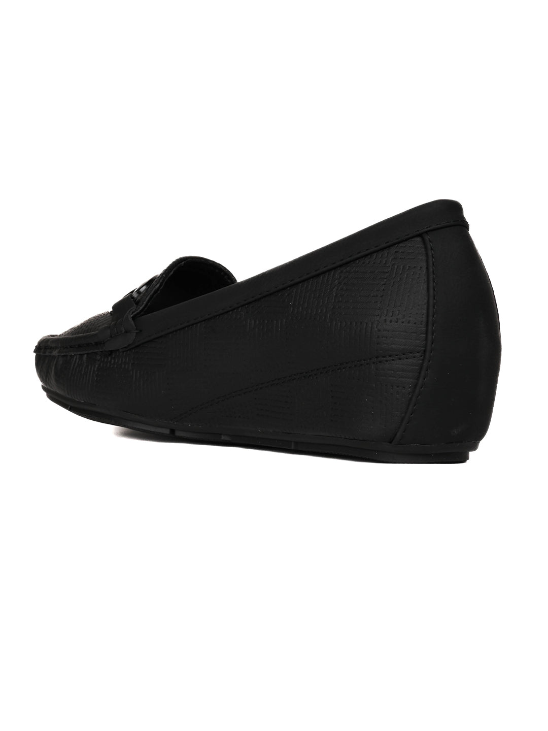 Women, Women Footwear, Black Loafers