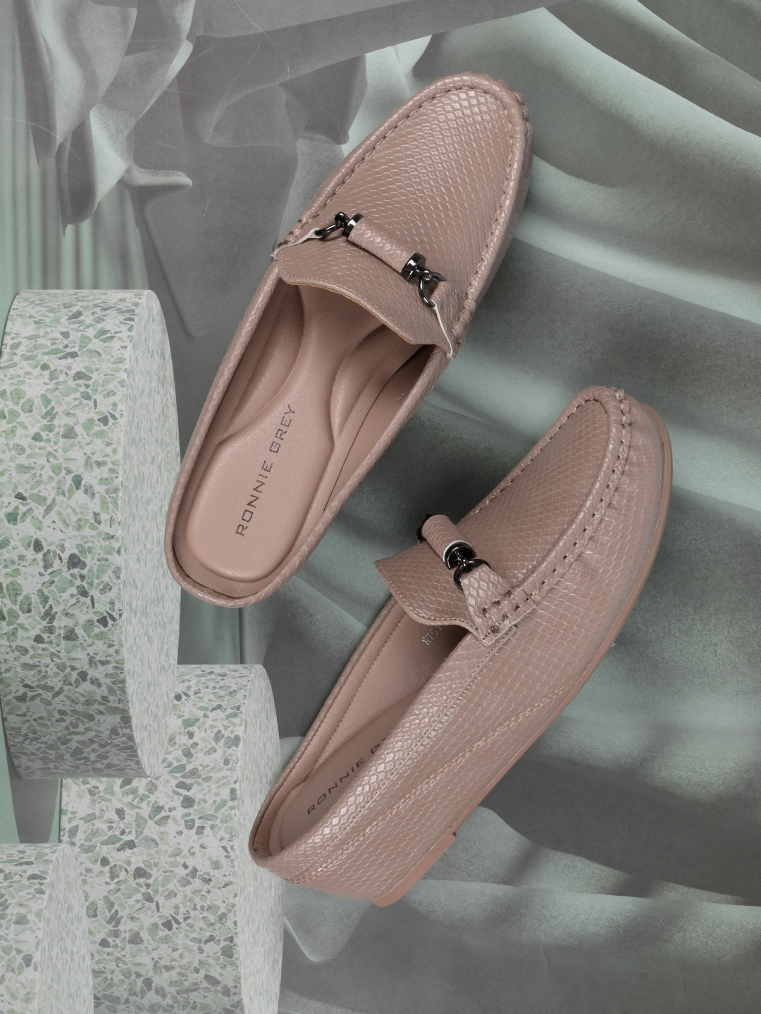 Women, Women Footwear, Beige Loafers