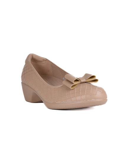 Women, Women Footwear, Beige Ballerinas