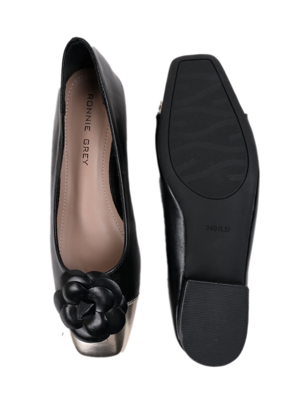 Women, Women Footwear, Black Ballerinas