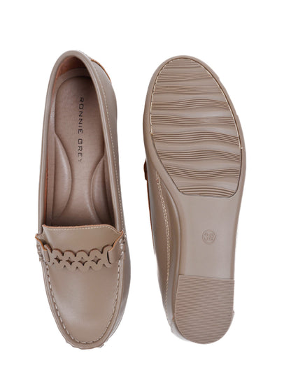 Women, Women Footwear, Khaki Loafers
