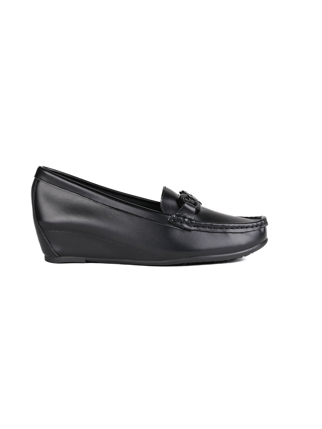 Women, Women Footwear, Black Loafers