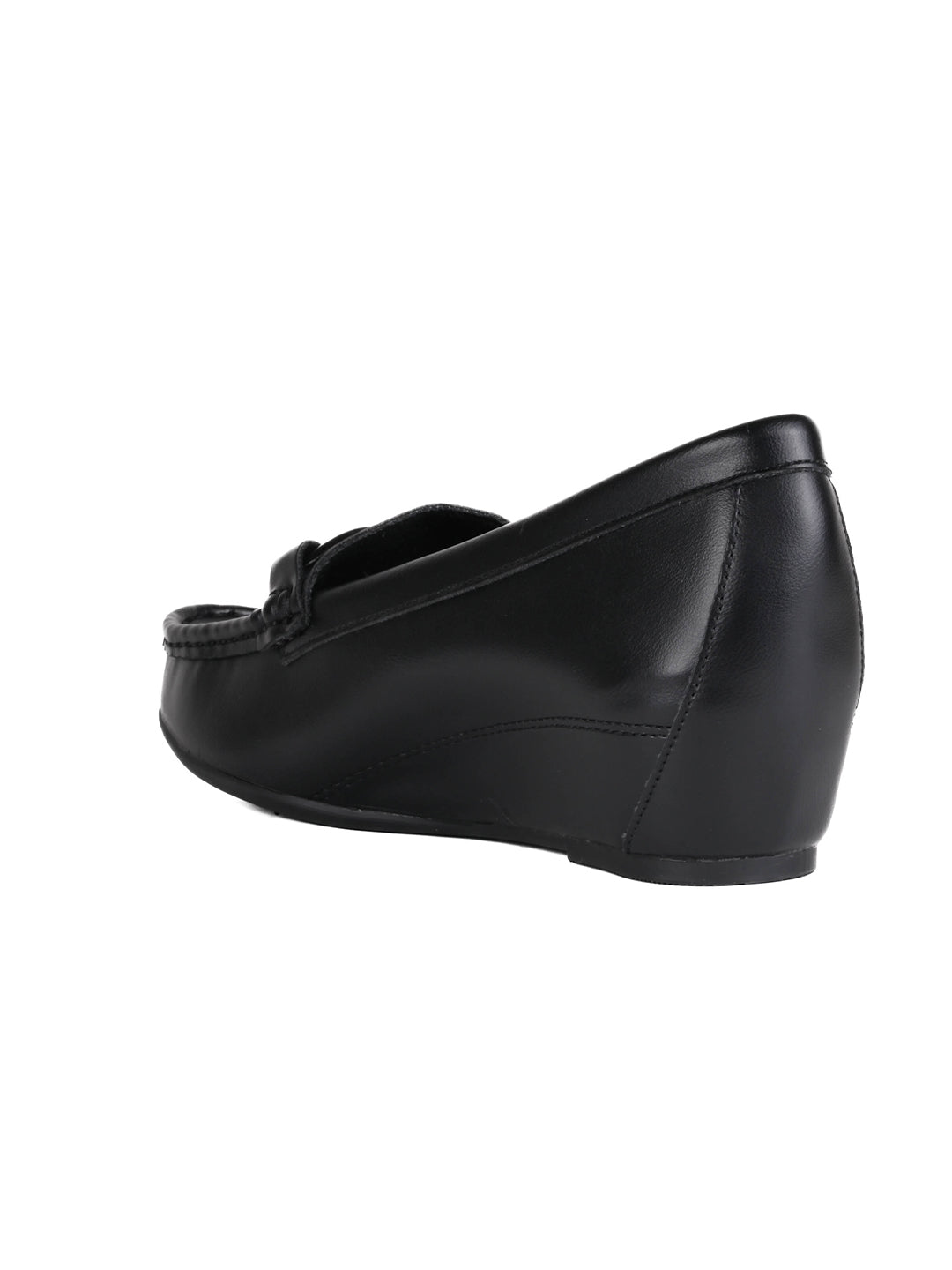 Women, Women Footwear, Black Loafers