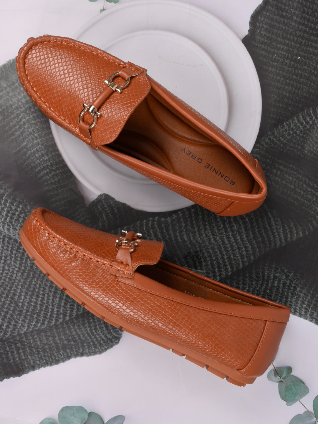 Women, Women Footwear, Brown Loafers