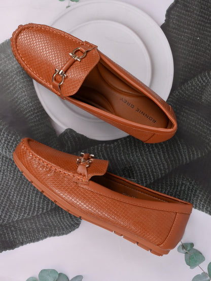 Women, Women Footwear, Brown Loafers