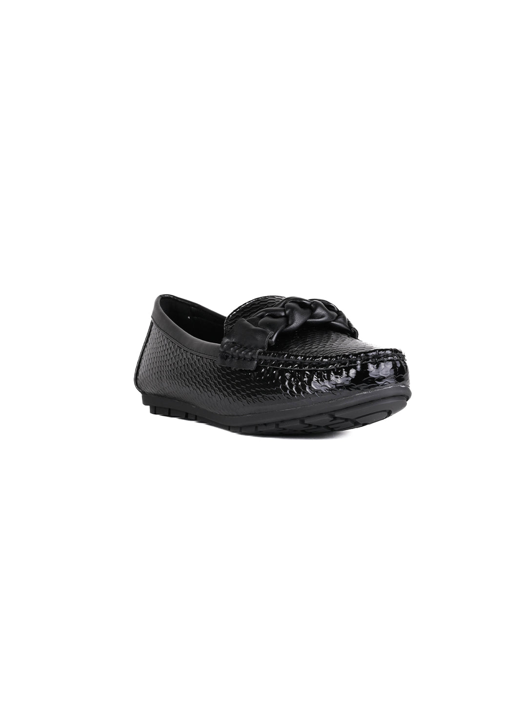 Women, Women Footwear, Black Loafers