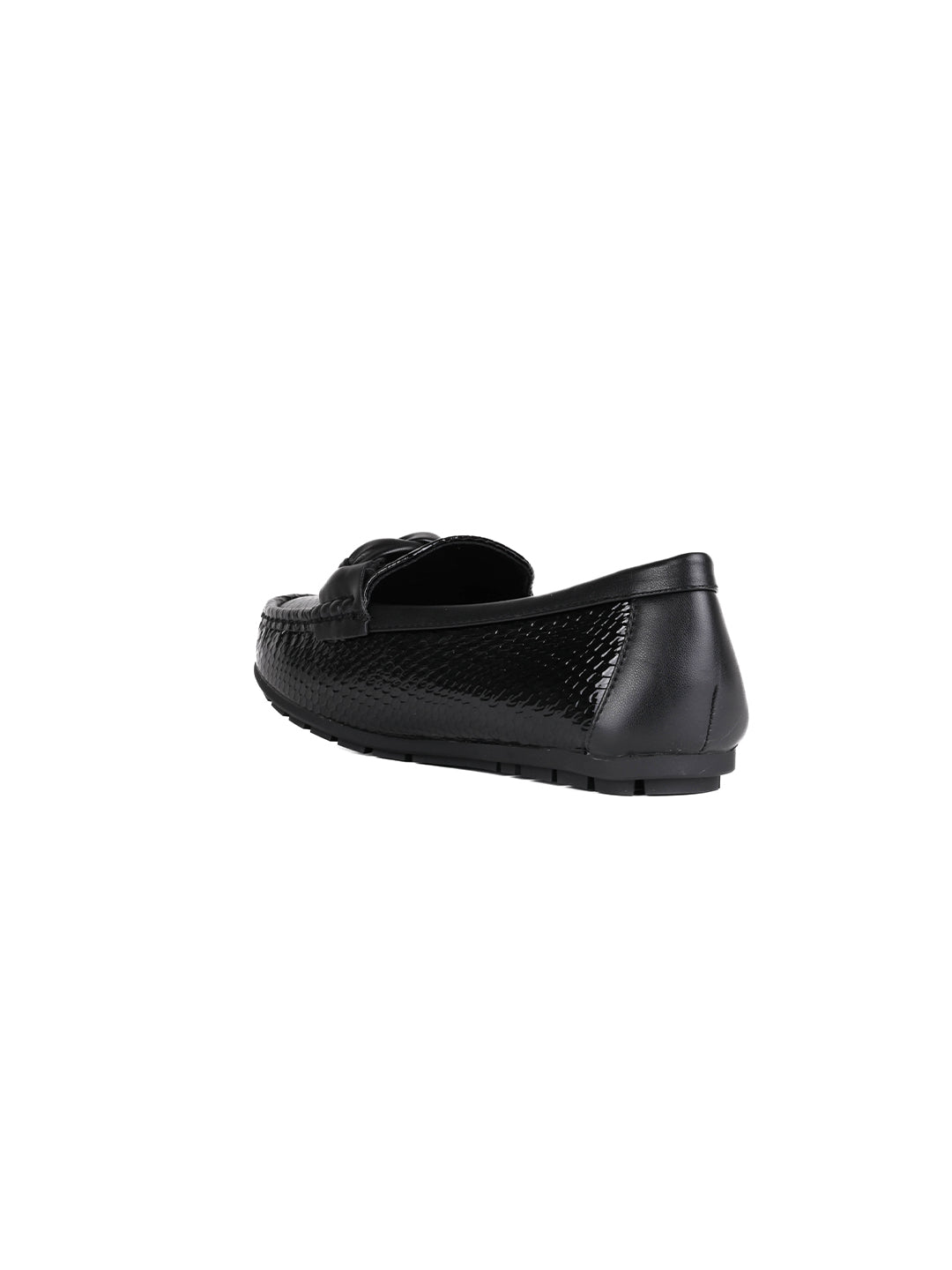 Women, Women Footwear, Black Loafers
