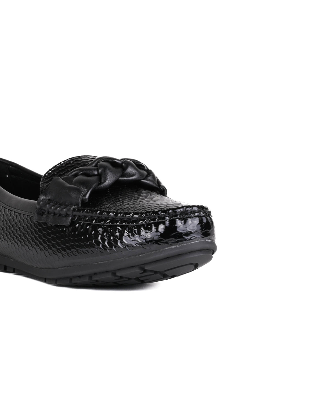 Women, Women Footwear, Black Loafers