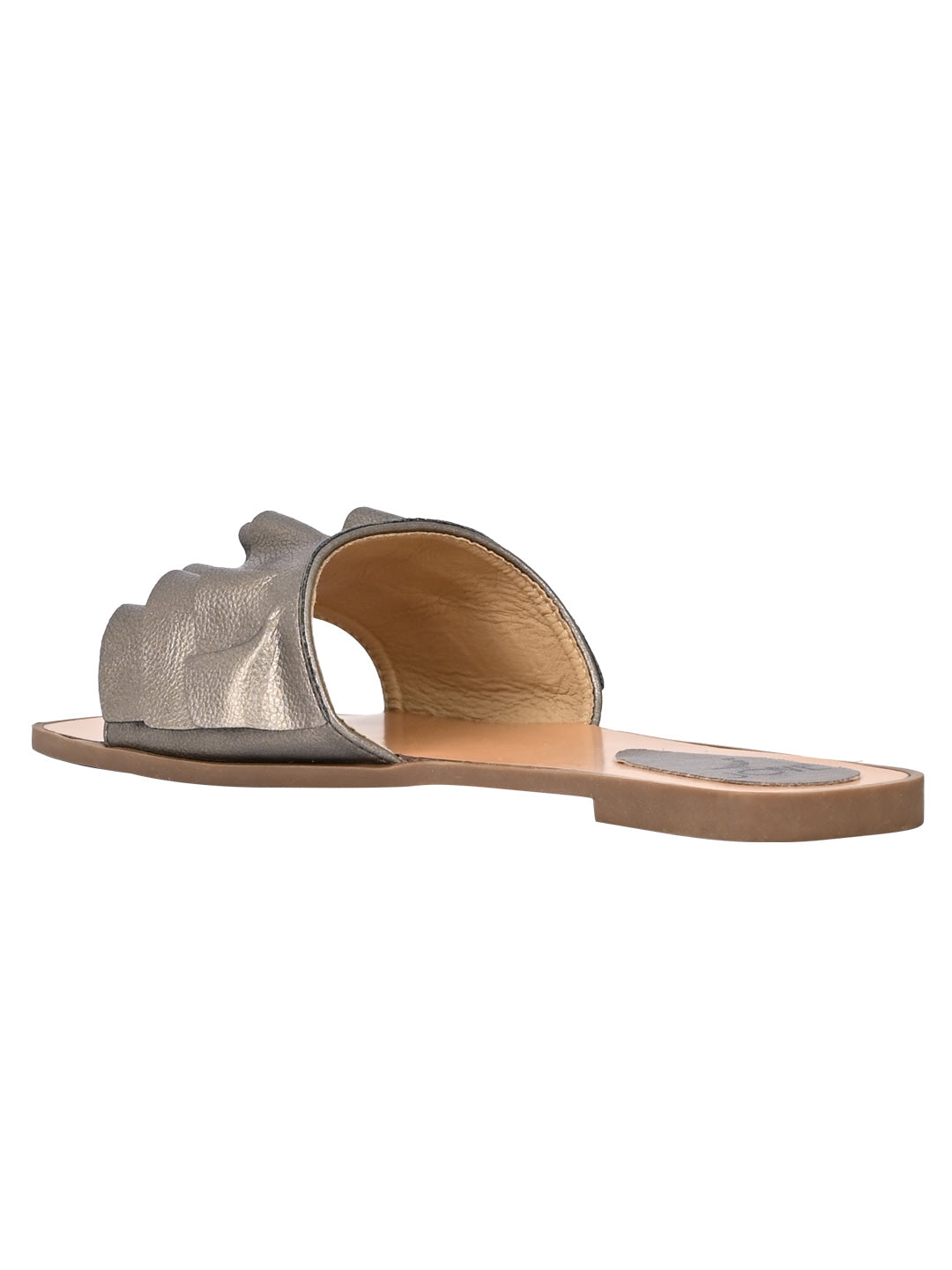 Summer Collection- Women Grey Solid Open Toe Flats