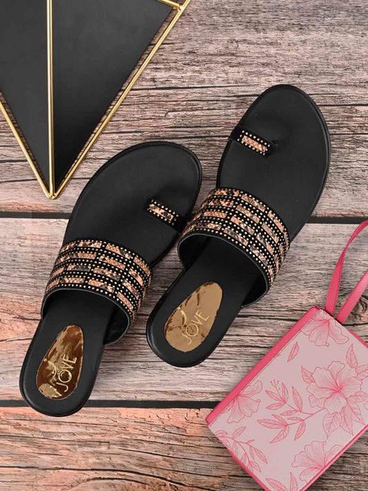 Footwear, Women Footwear, Copper Sandals