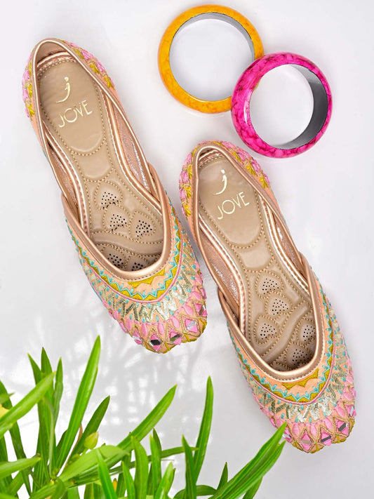 Footwear, Women Footwear, Multi Mojaris