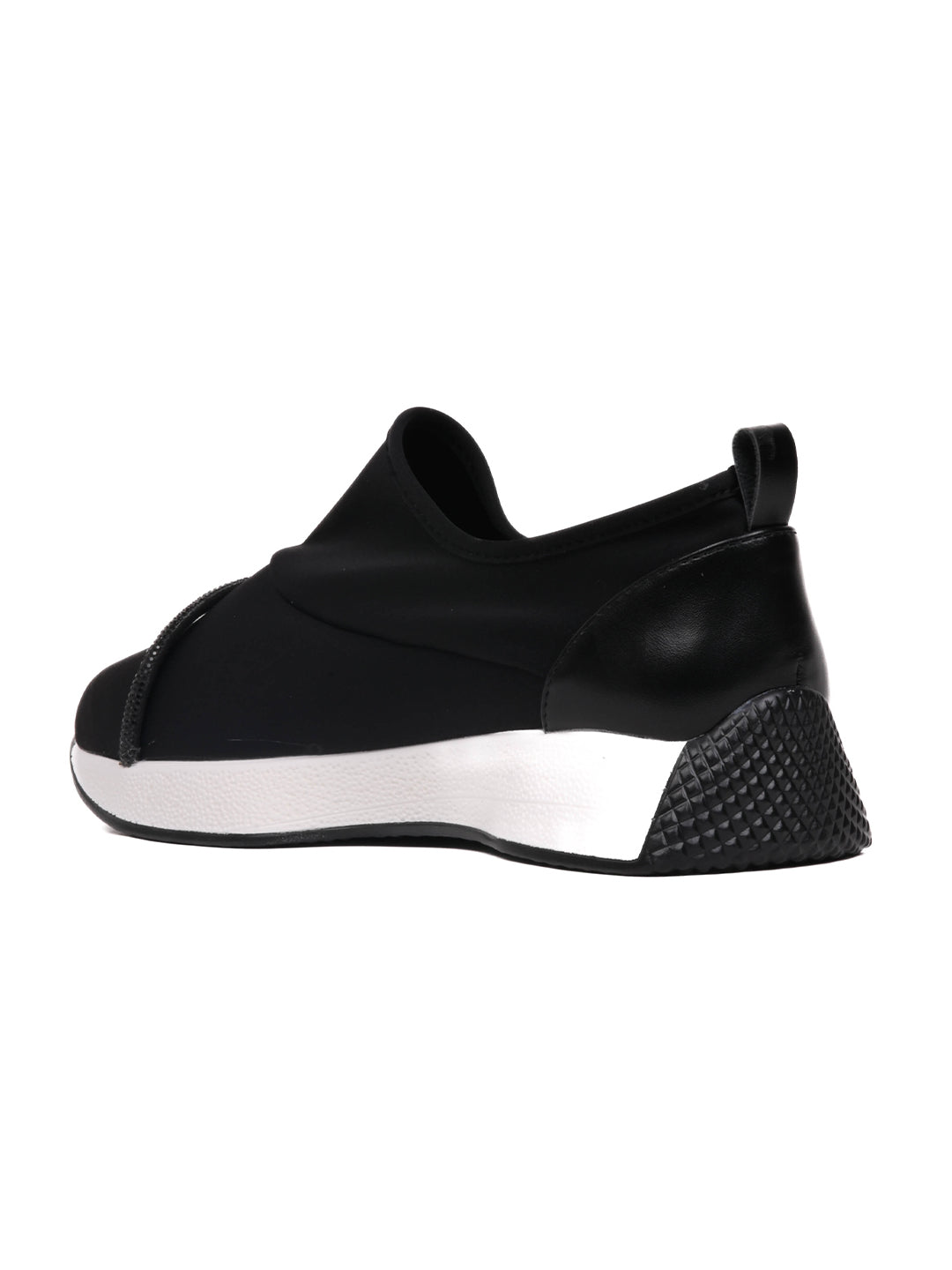 Women, Women Footwear, Black Loafers