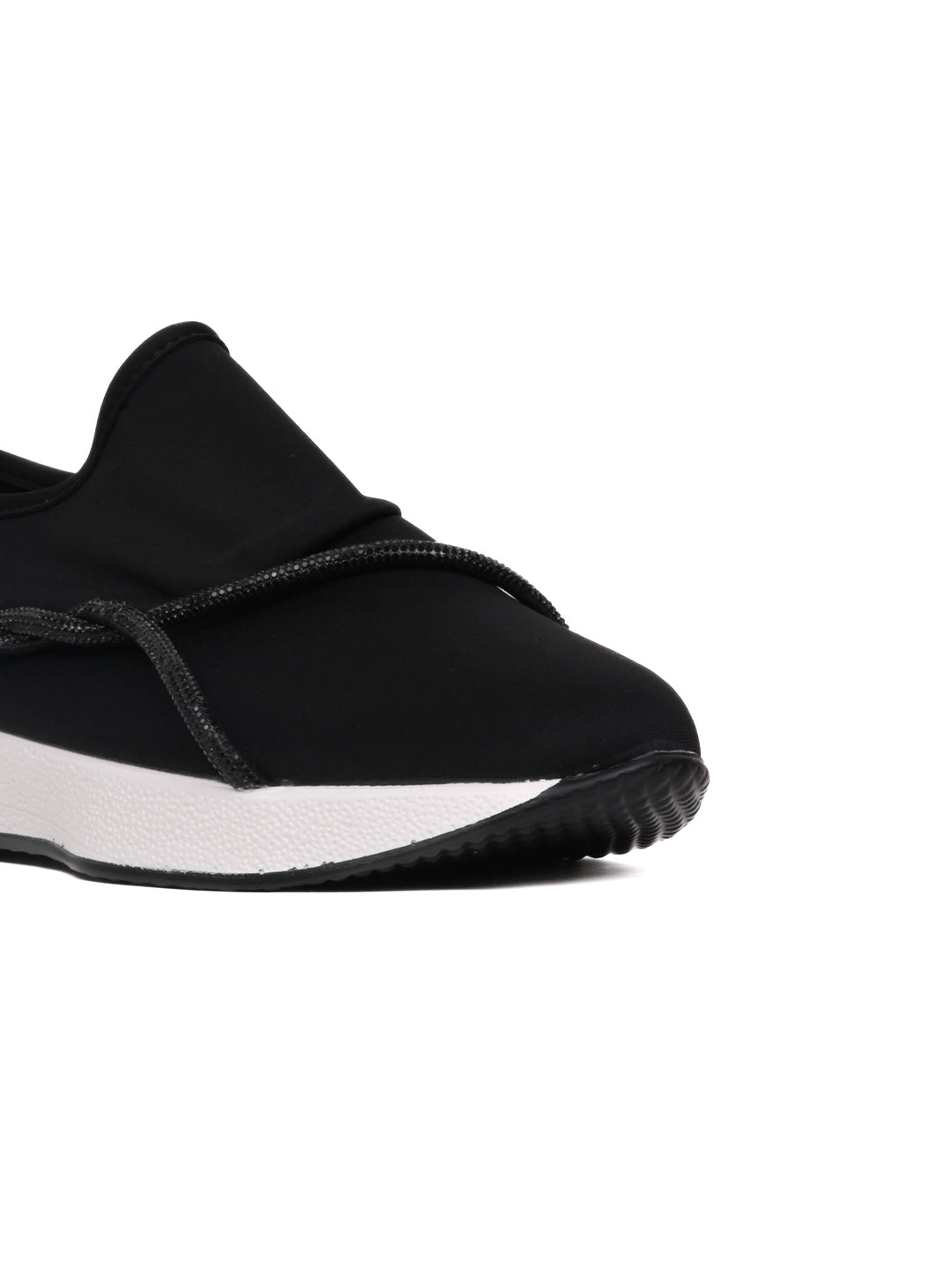 Women, Women Footwear, Black Loafers