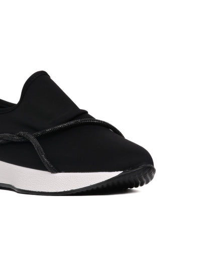 Women, Women Footwear, Black Loafers