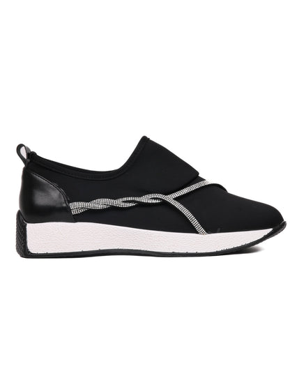 Women, Women Footwear, Black Loafers
