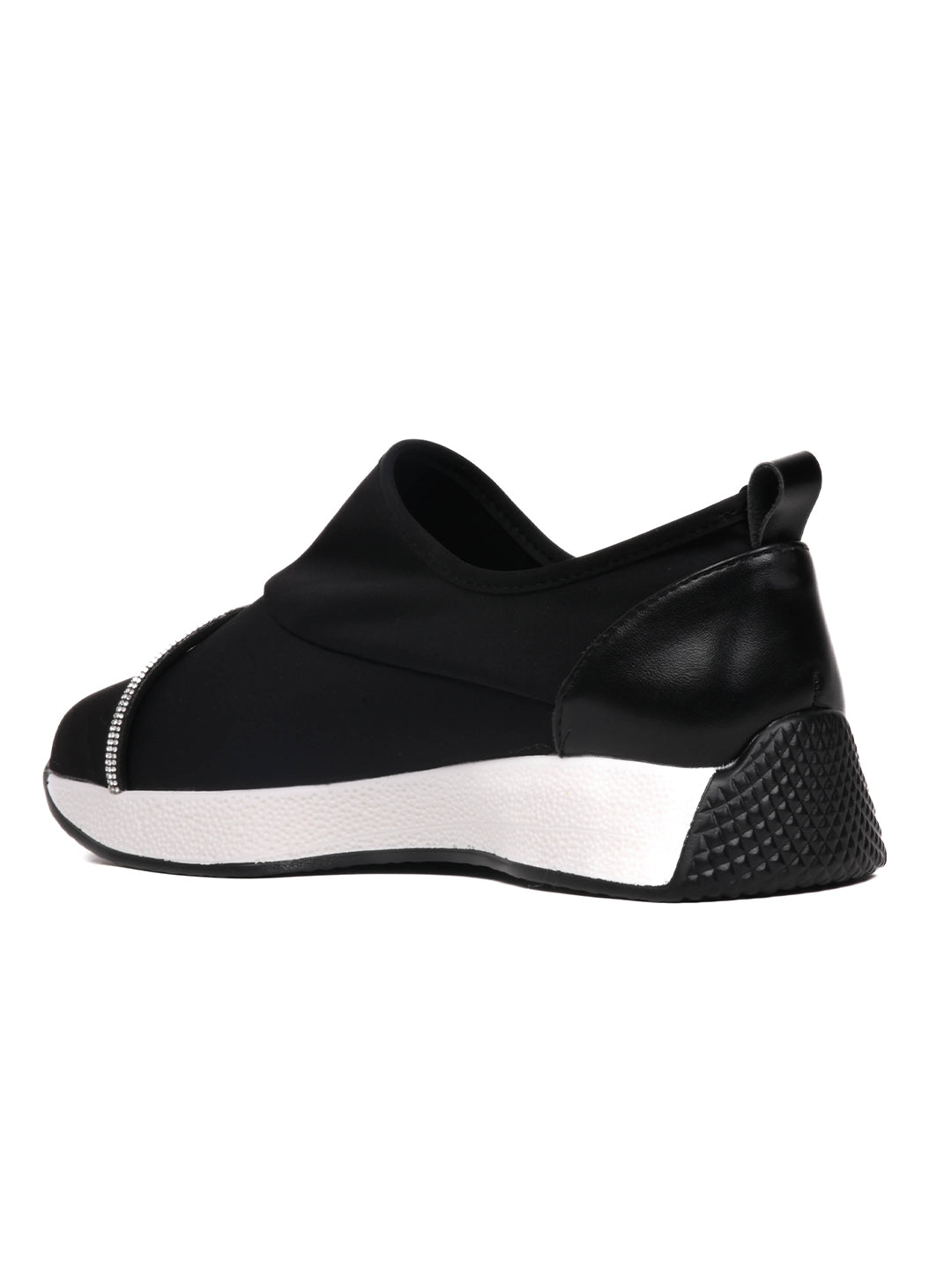 Women, Women Footwear, Black Loafers